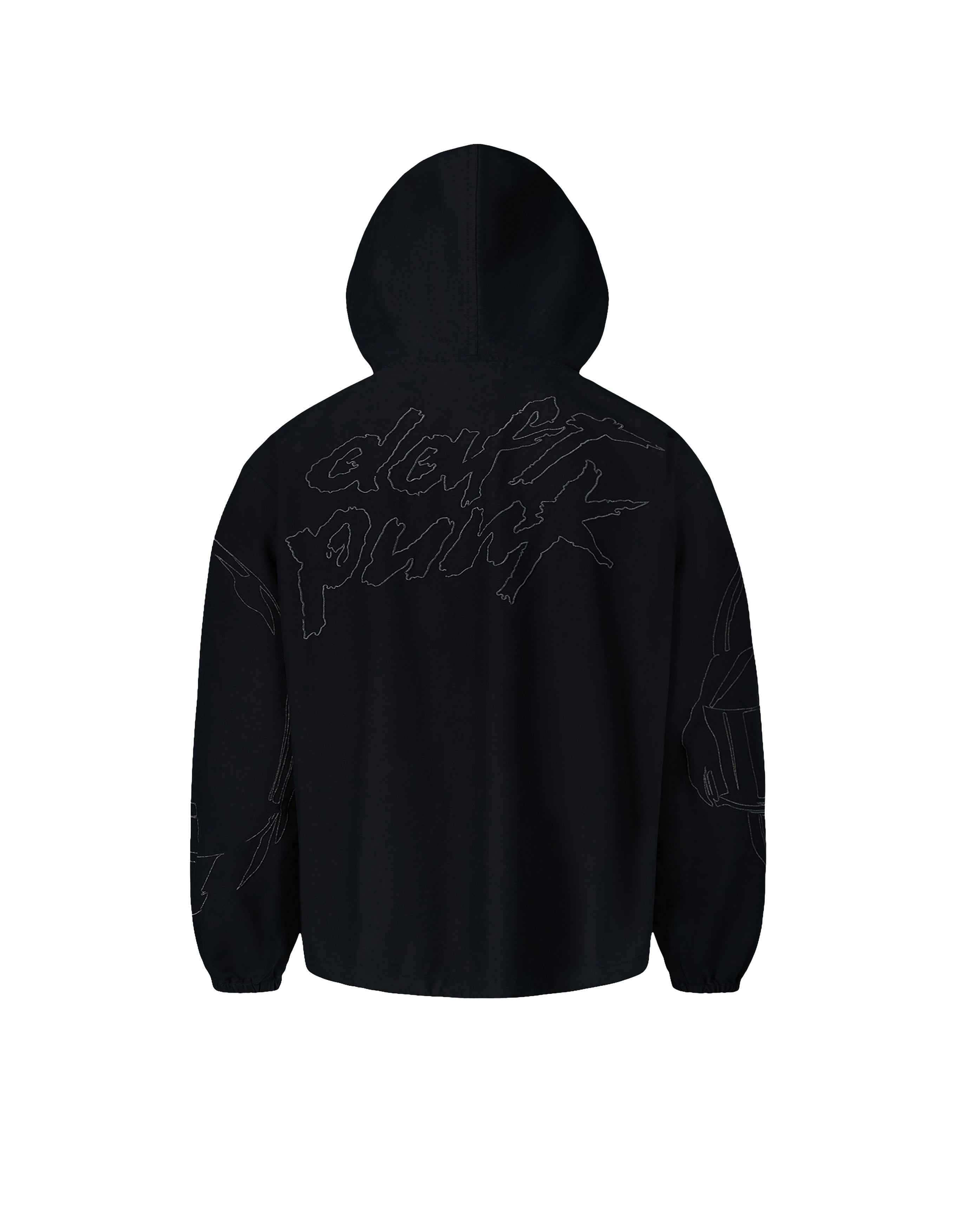 Daft Punk Digital ZIP Poncho Hoodie Black - Starcowparis - 2