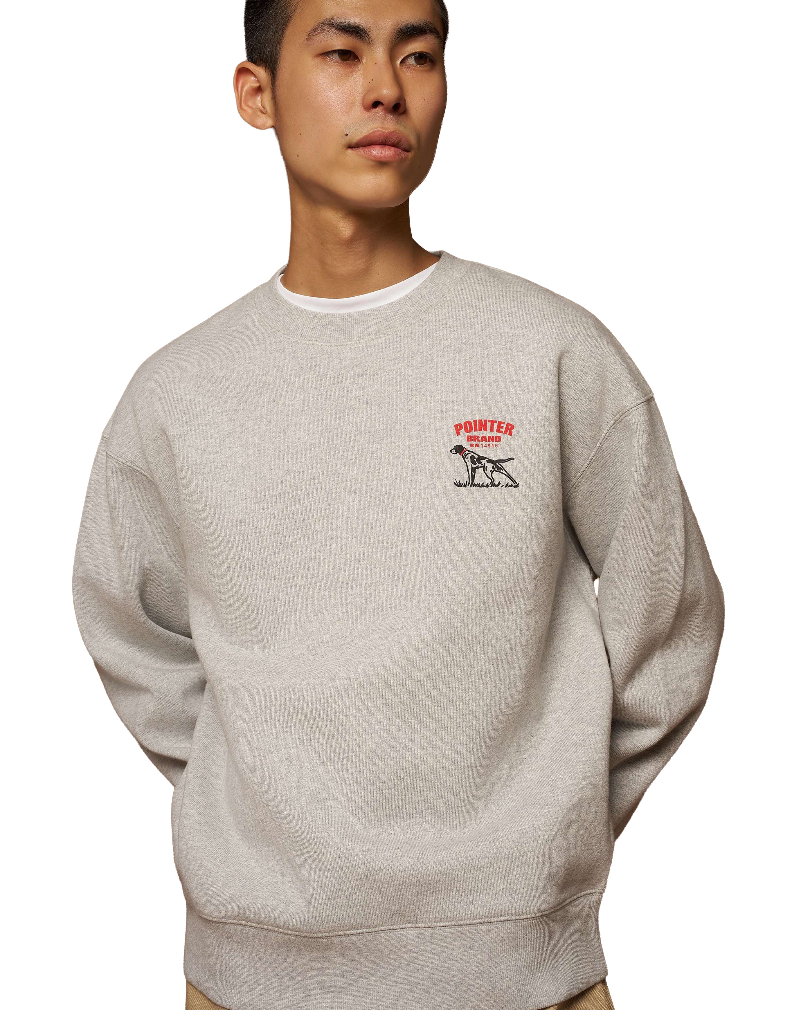 Chest Logo Crewneck Grey Marl - Starcowparis - 2