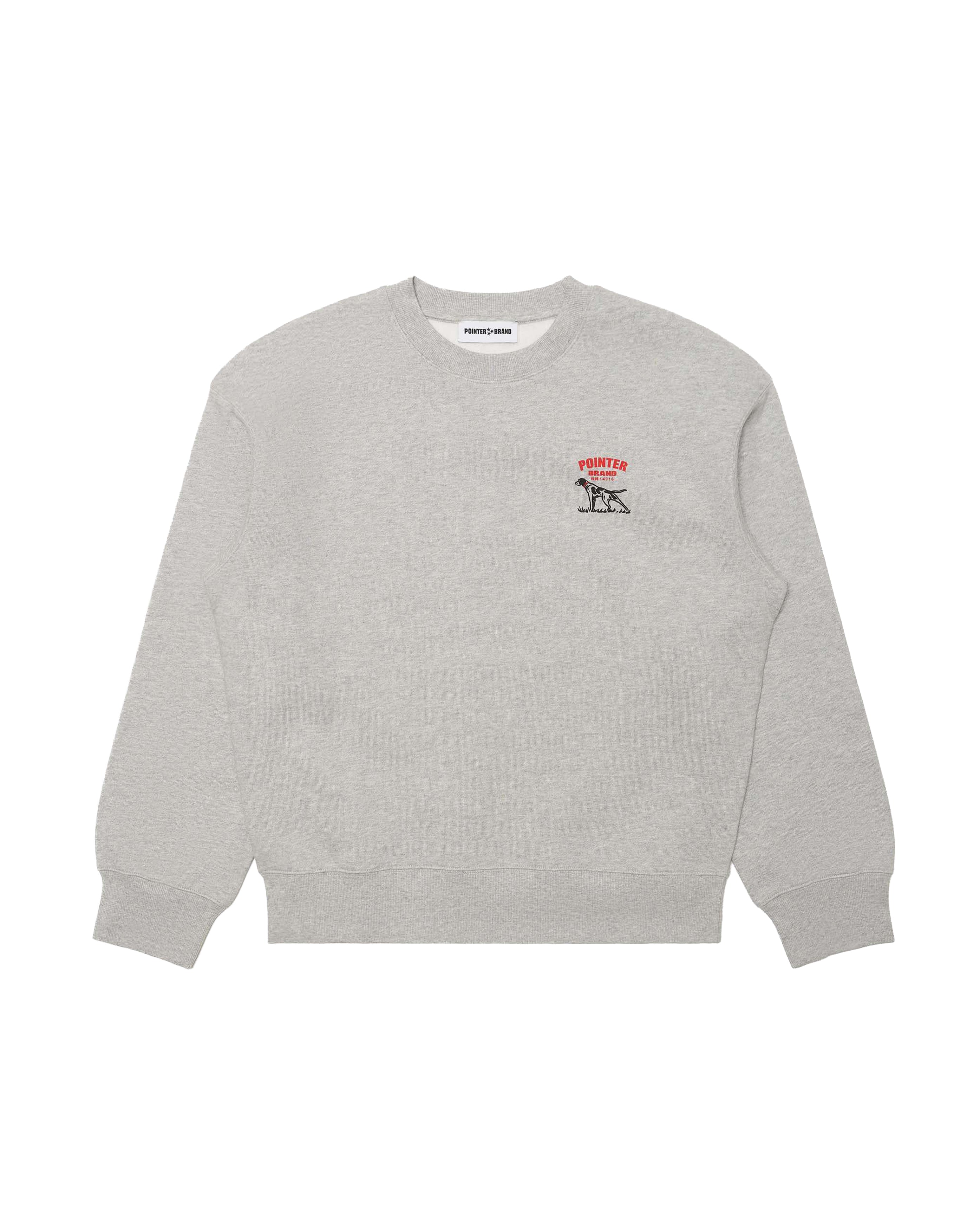 Chest Logo Crewneck Grey Marl - Starcowparis - 1