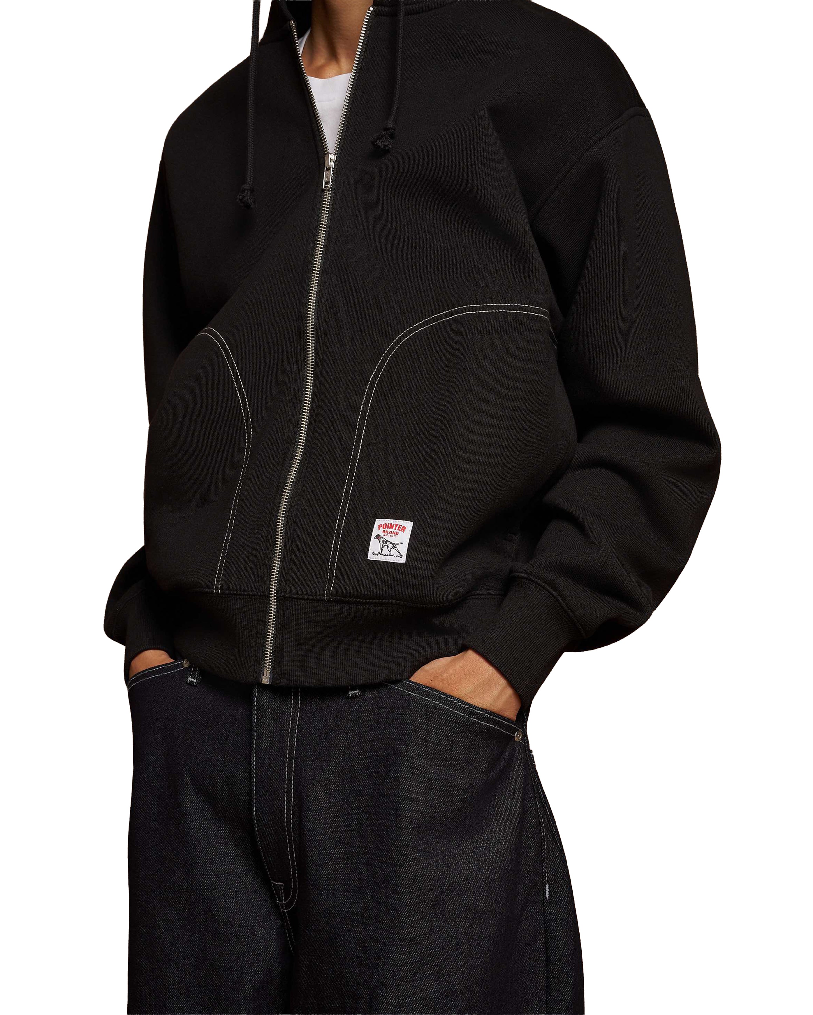 Rider Zip Hoodie Black - Starcowparis - 2