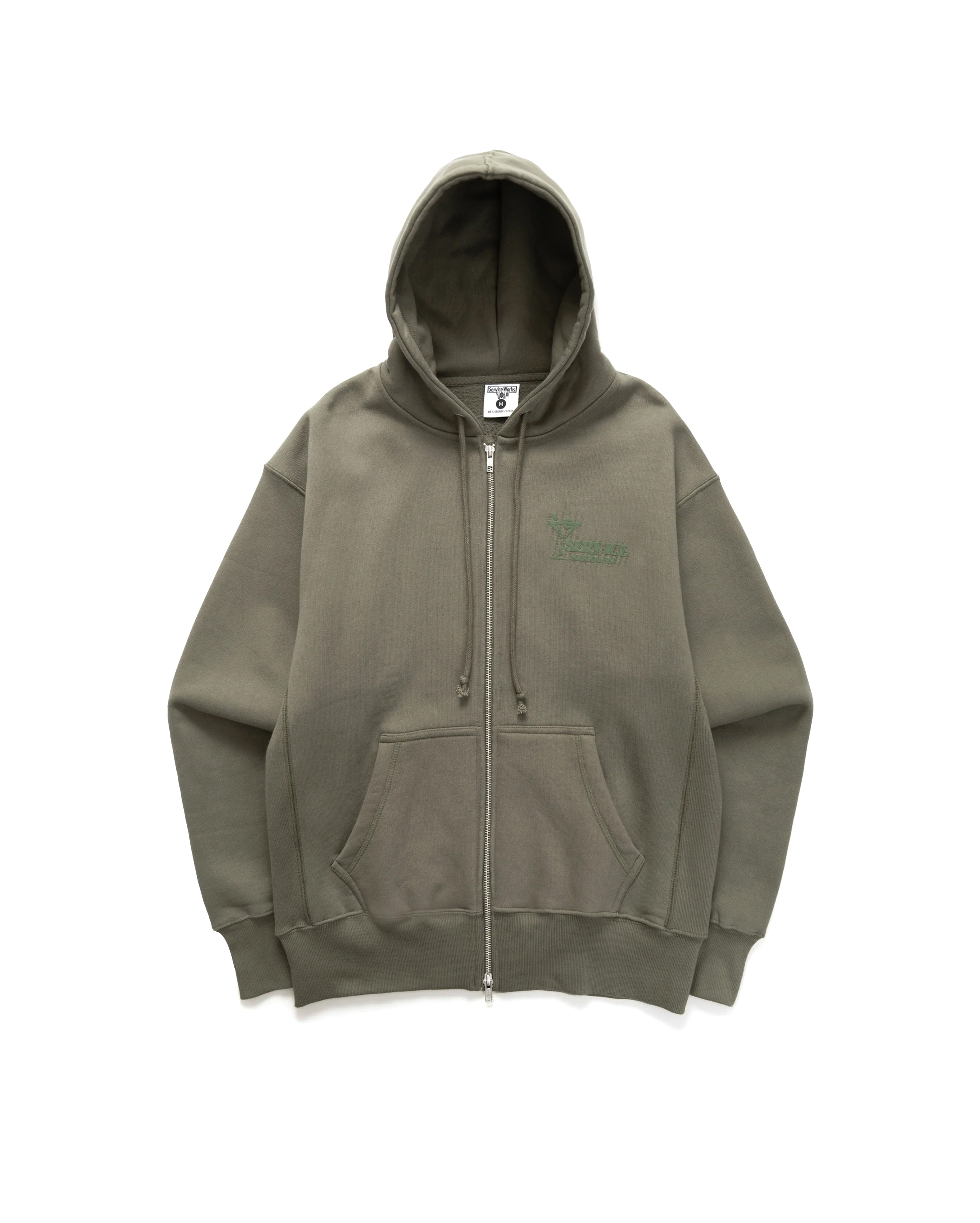Martini Zipper Hoodie Olive - Starcowparis - 1