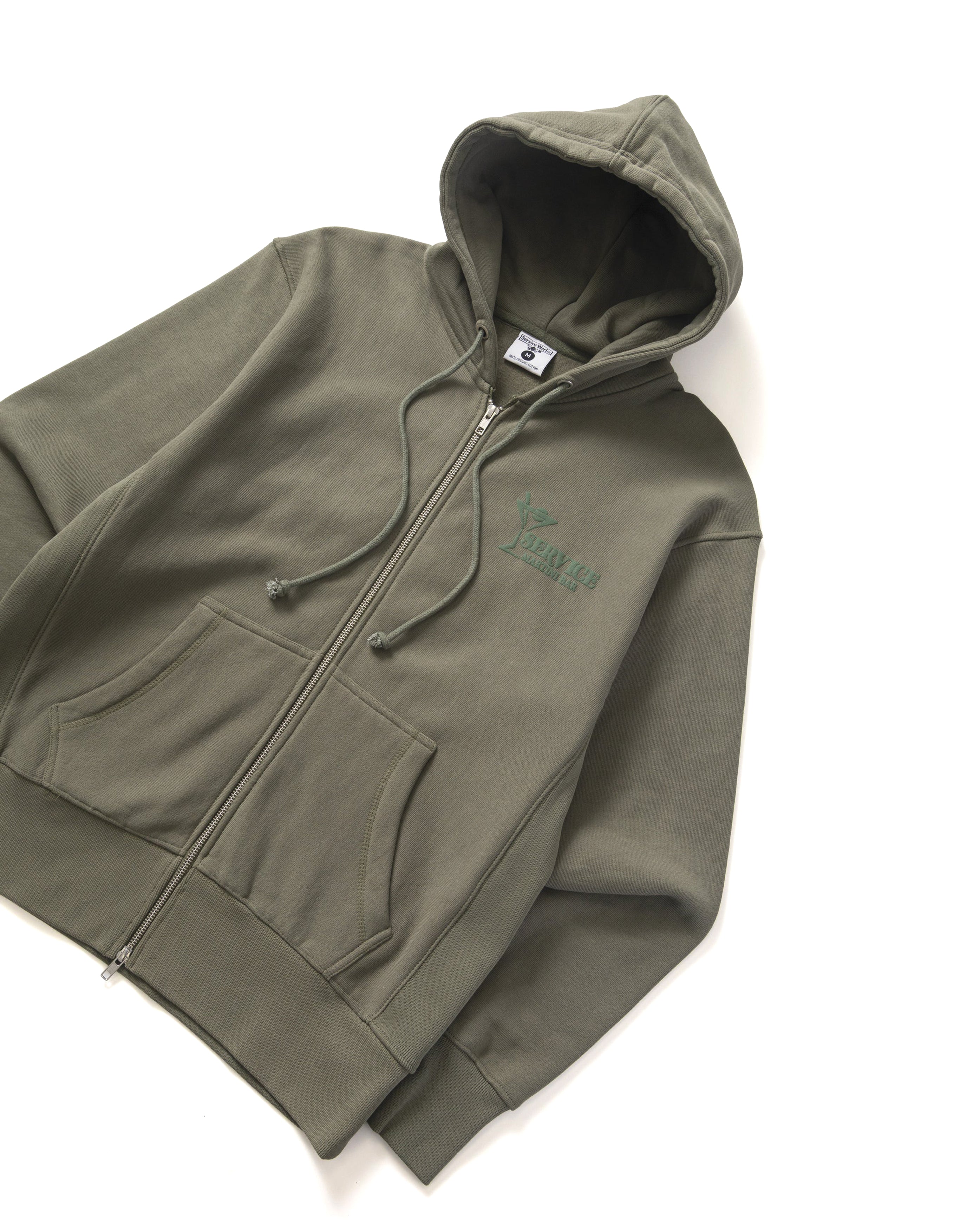 Martini Zipper Hoodie Olive - Starcowparis - 2