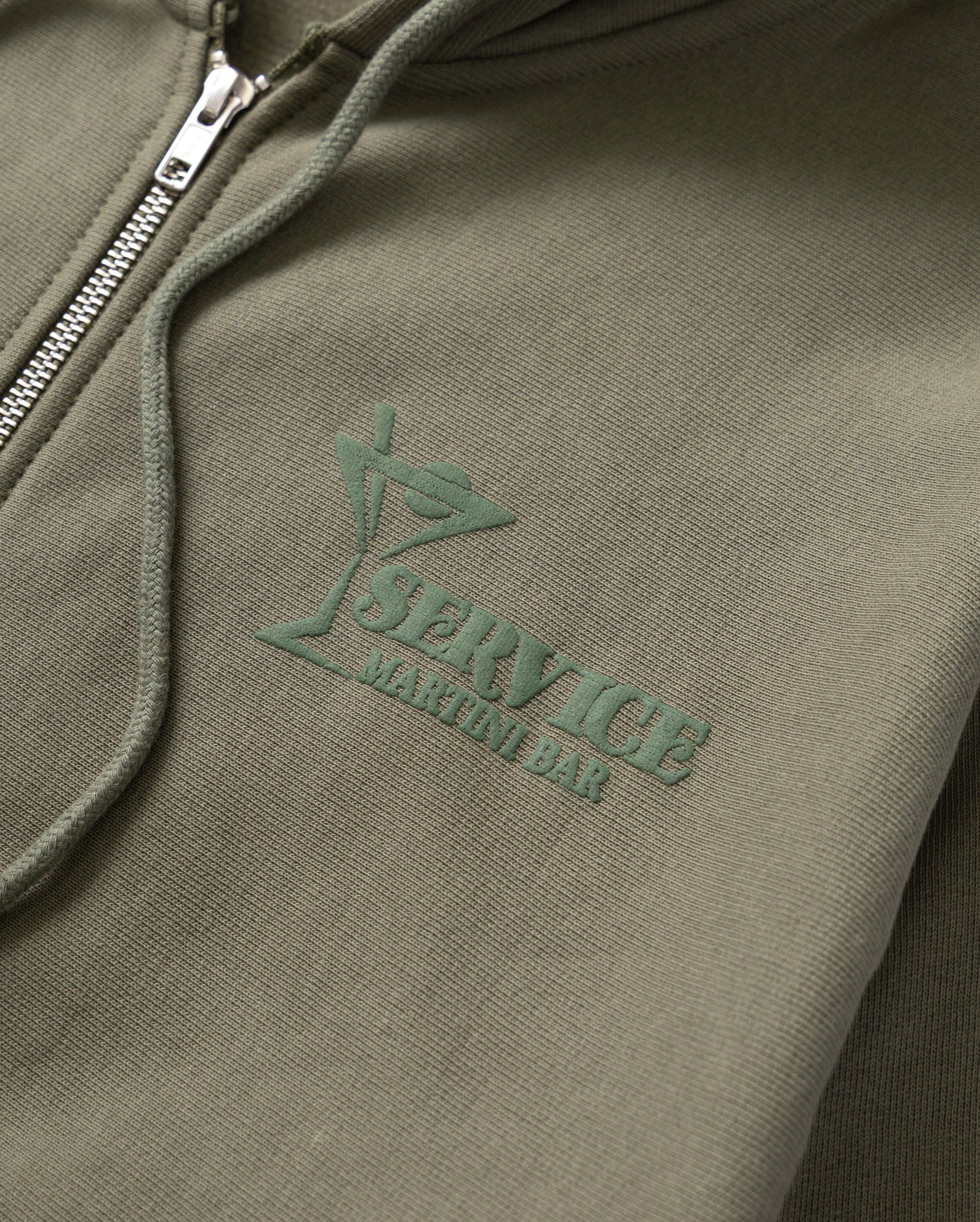 Martini Zipper Hoodie Olive - Starcowparis - 4