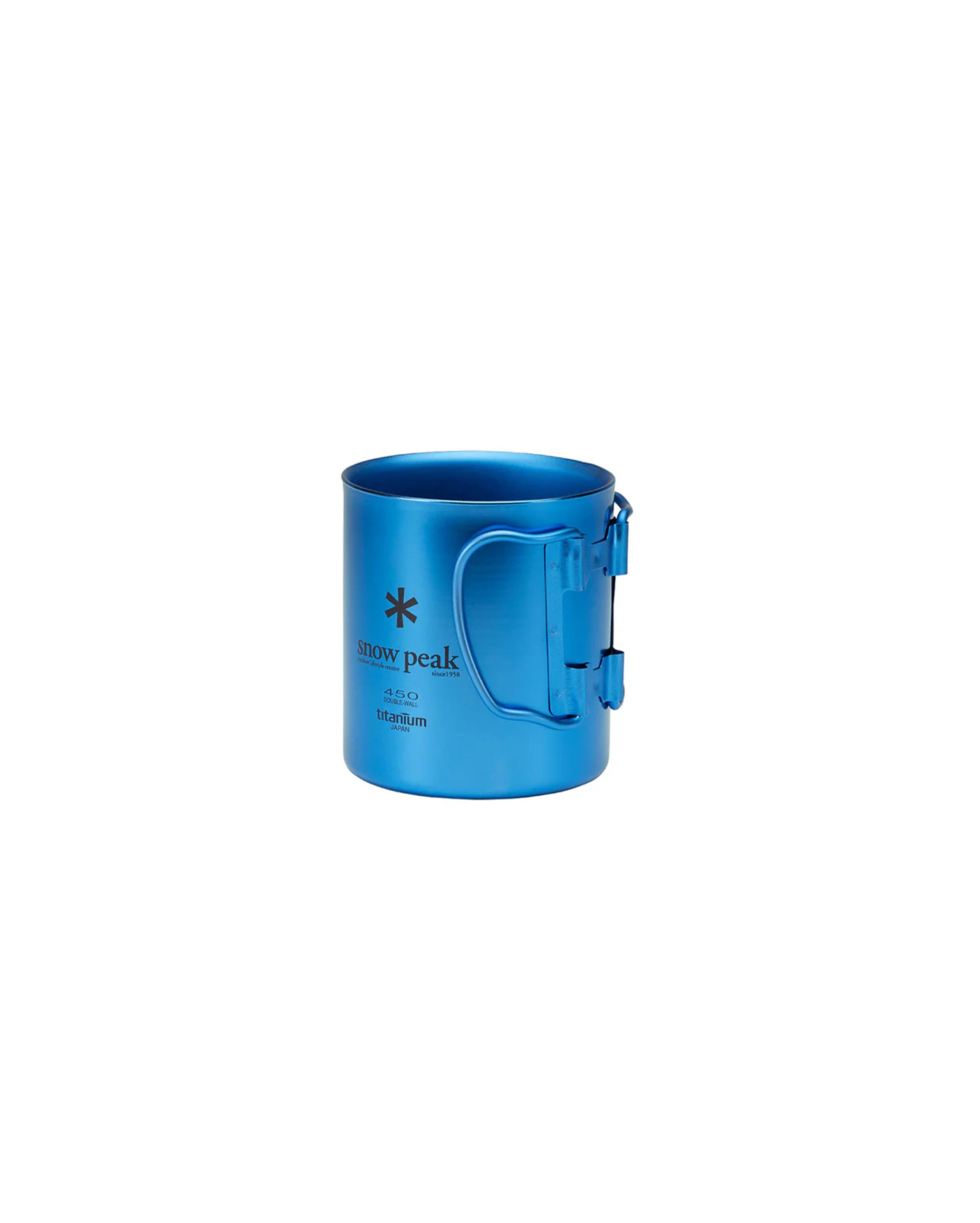 Titanium Double Wall Cup 450 Blue - Starcowparis - 2