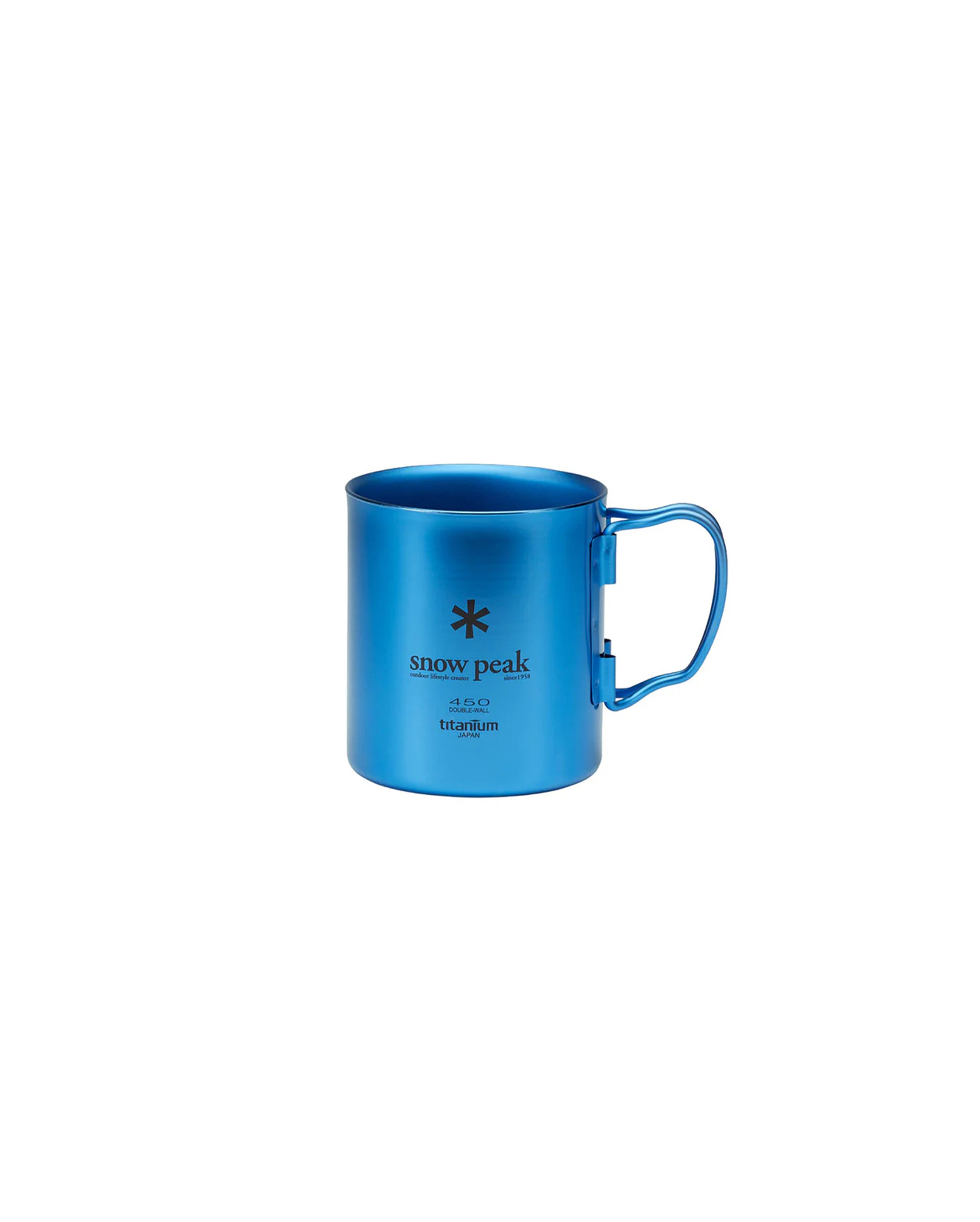 Titanium Double Wall Cup 450 Blue - Starcowparis - 1