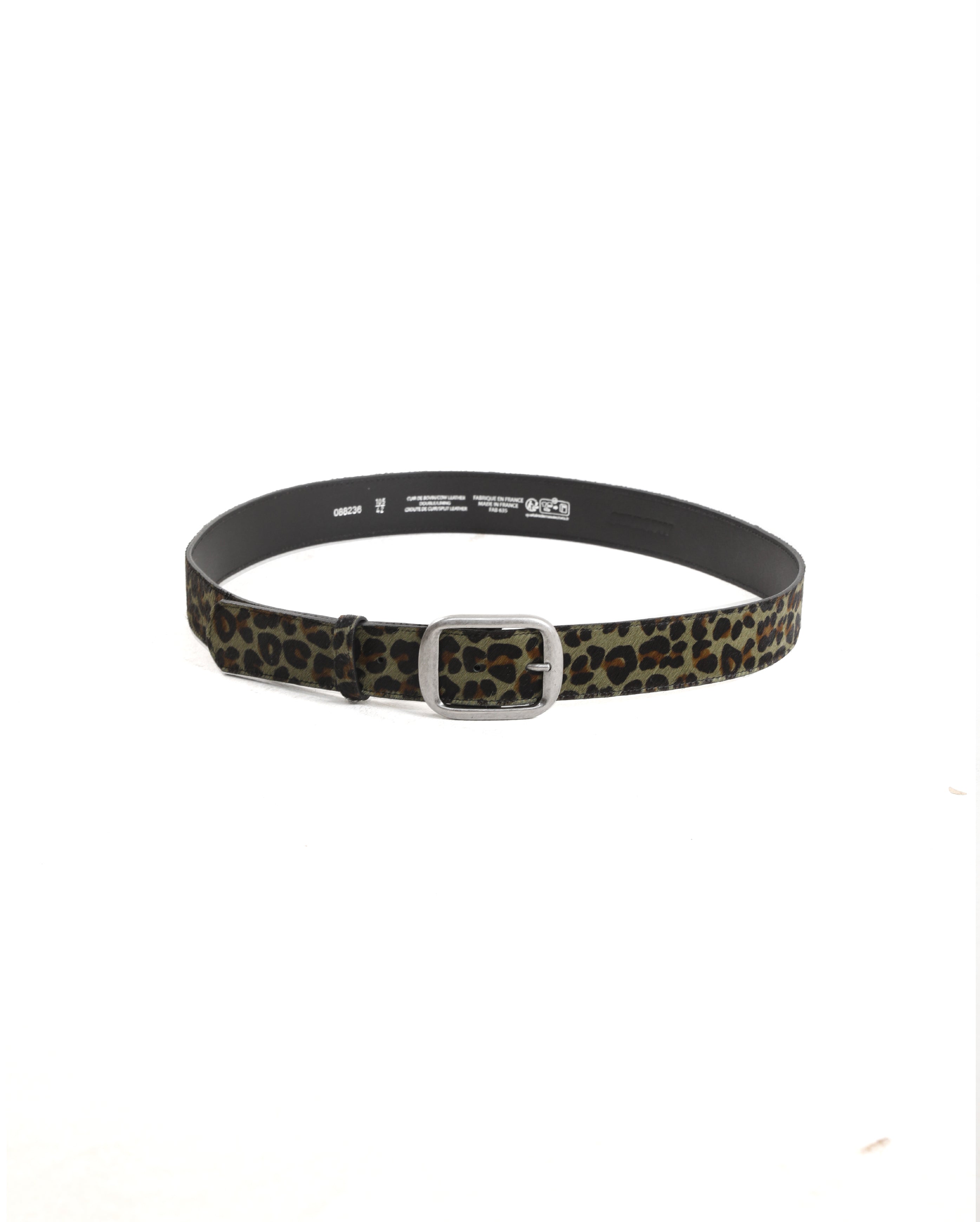Ceinture Mixte Leopard Noir Khaki - Starcowparis - 1