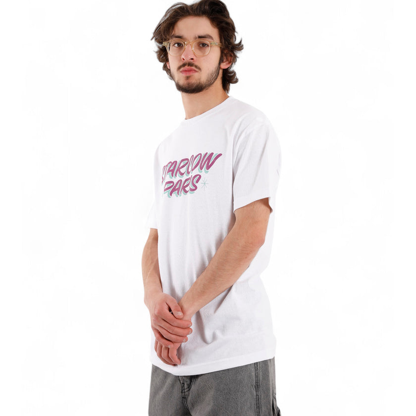 x With Vivid Color Deck Tee White Magenta | Starcowp…