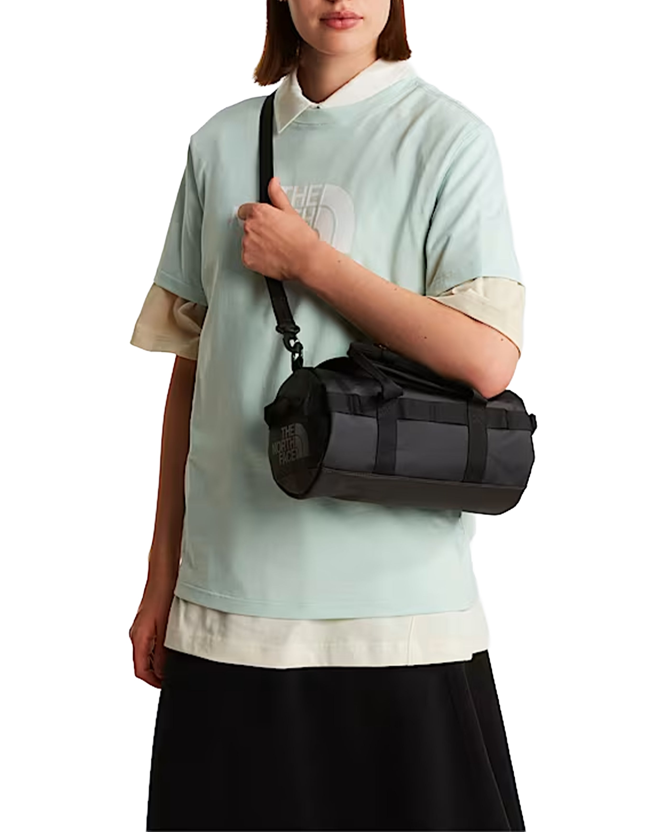 Base Camp Duffel Shoulder Bag TNF Black Asphalt Grey - Starcowparis - 2