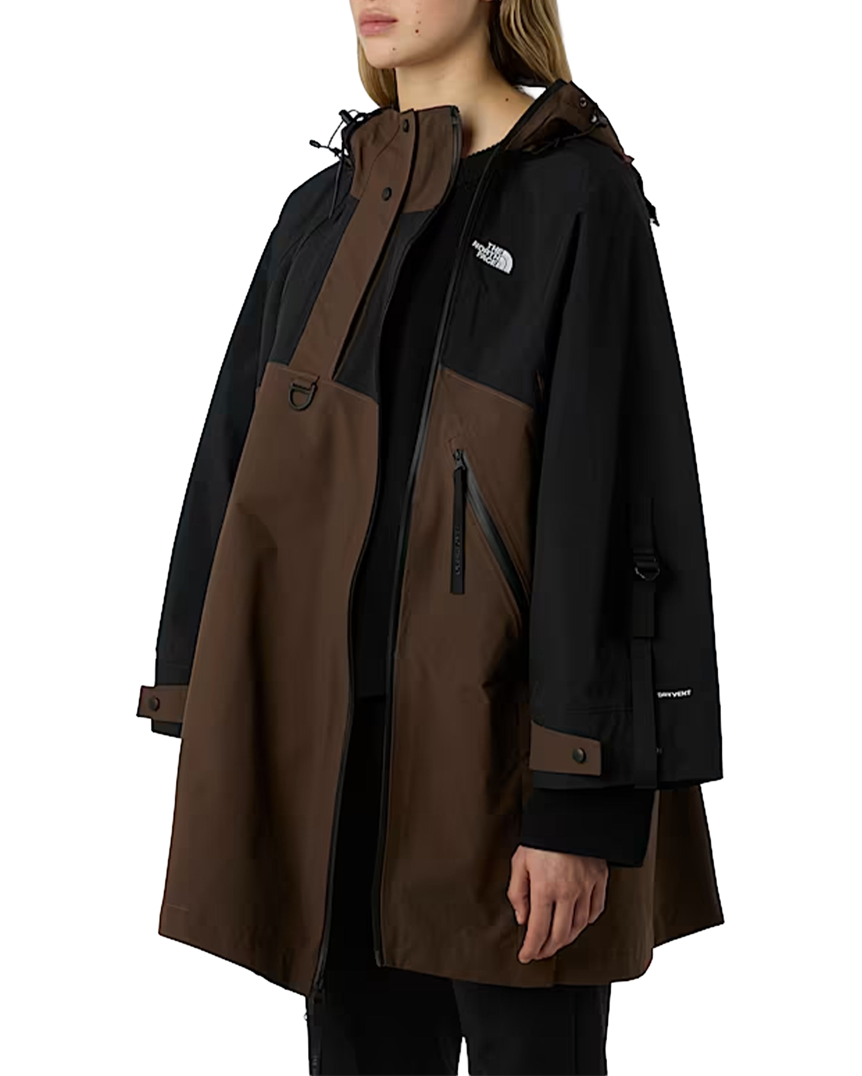W Dryvent Hardshell Cape Coat  AP Smokey Brown - Starcowparis - 3