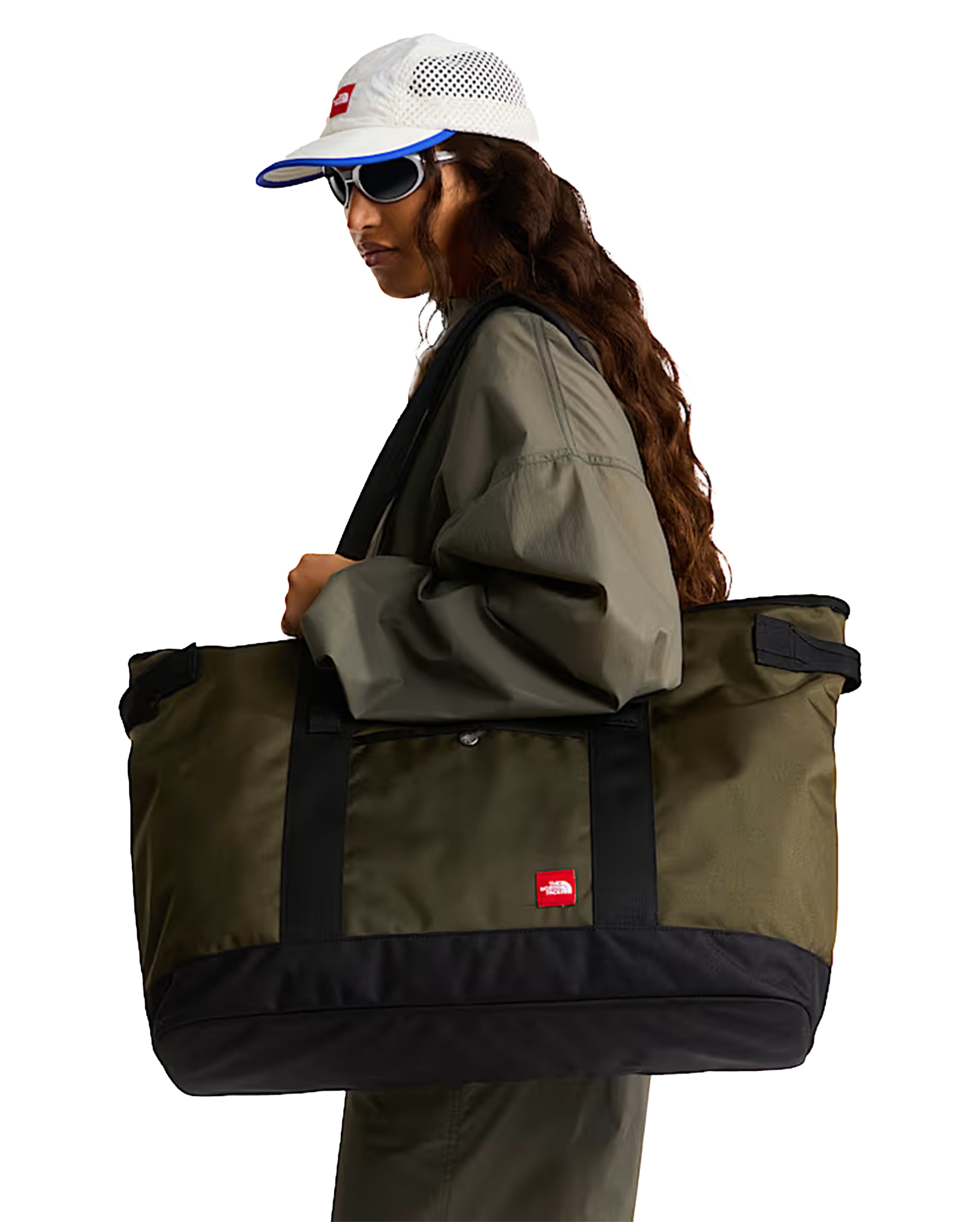 Red Box Large Tote New Taupe Green - Starcowparis - 2