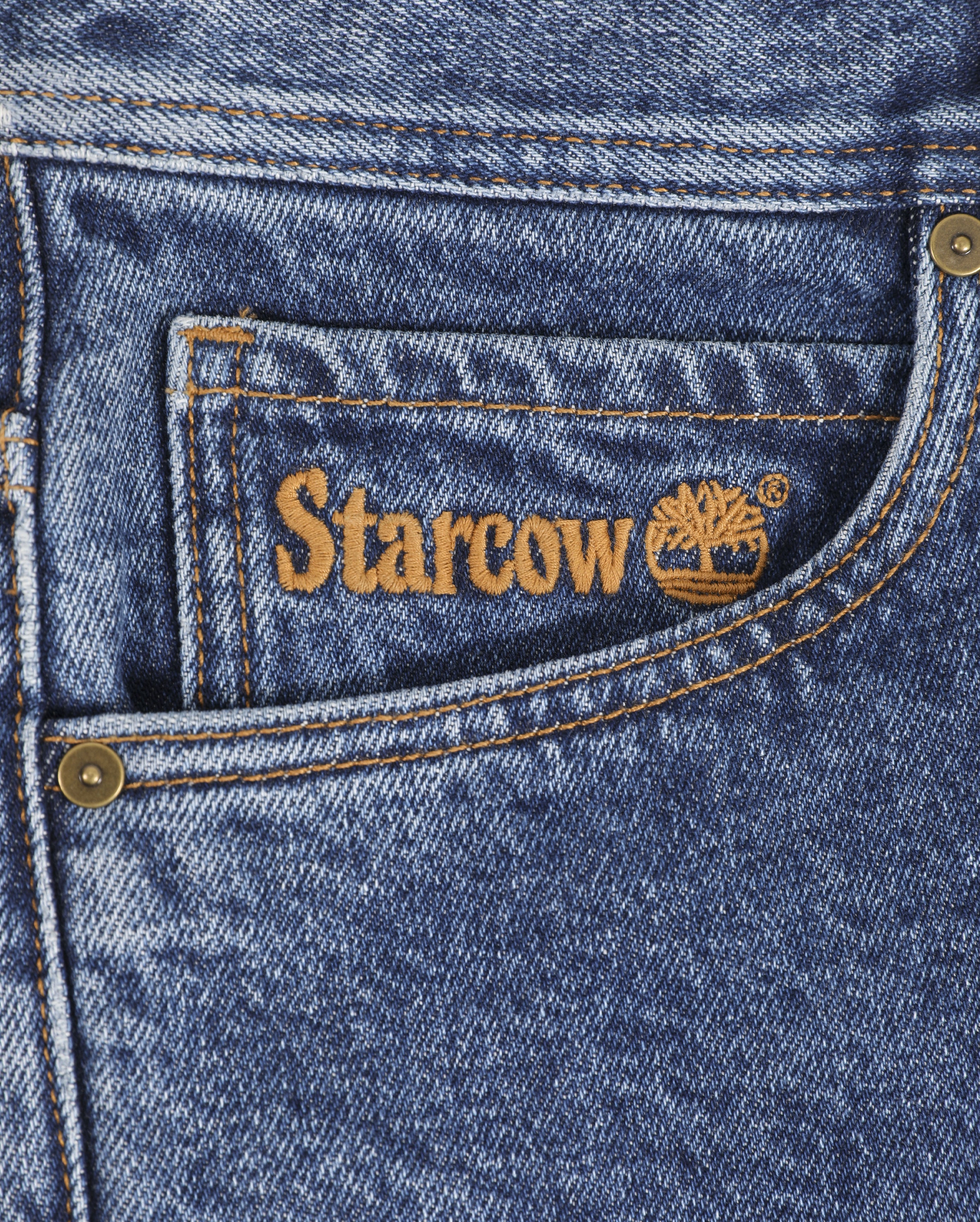 x Starcow Denim Loose Fit Pant True Blue 14oz - Starcowparis - 6