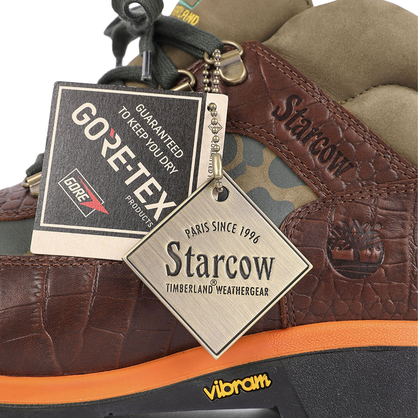 Timberland x Starcow Field Boots Mid Lace GTX Medium Brown Full Grain ...