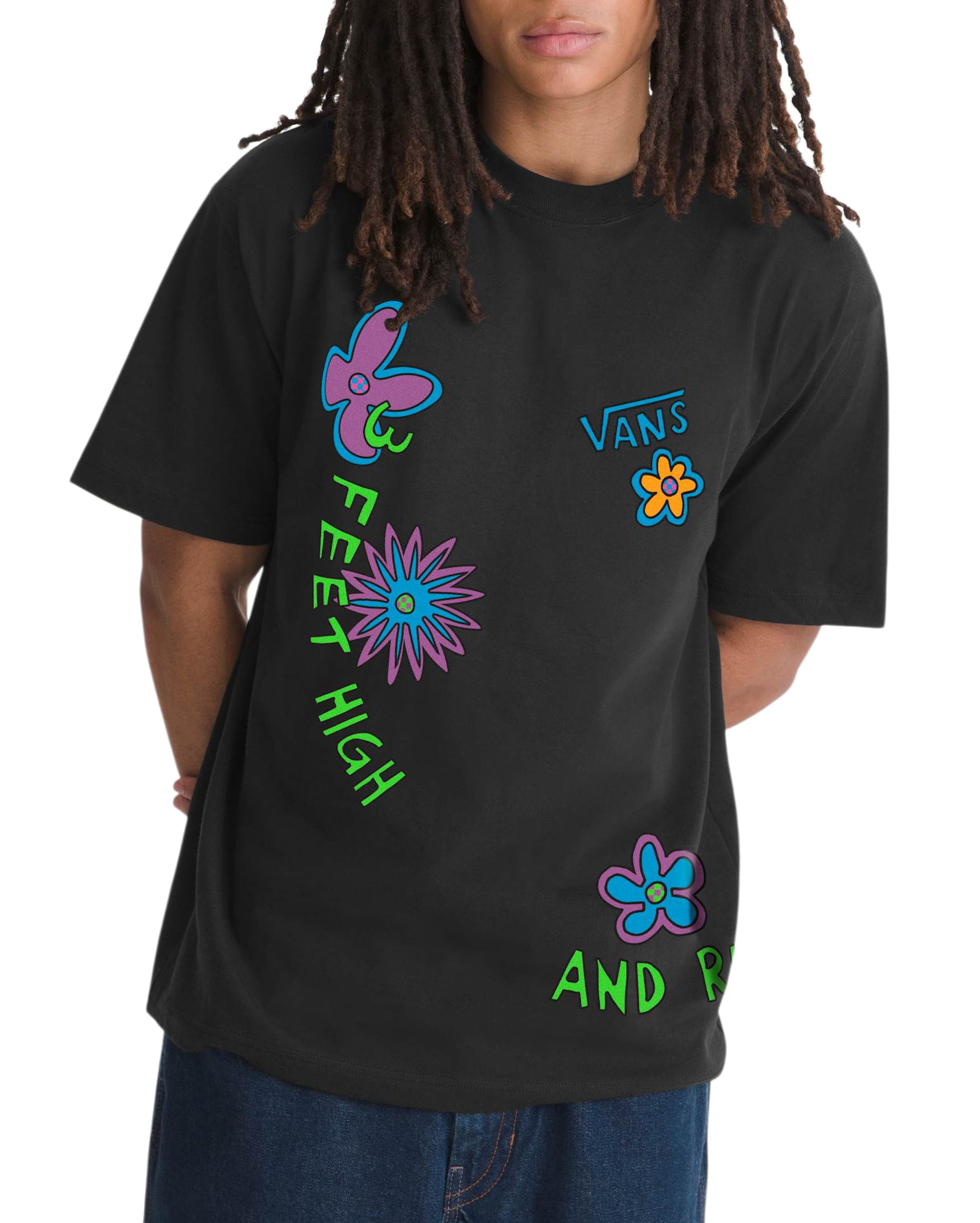 Vans x De La Soul 3 Feet High and Rising T-Shirt Black, porté, Starcow Paris - Starcowparis - 2