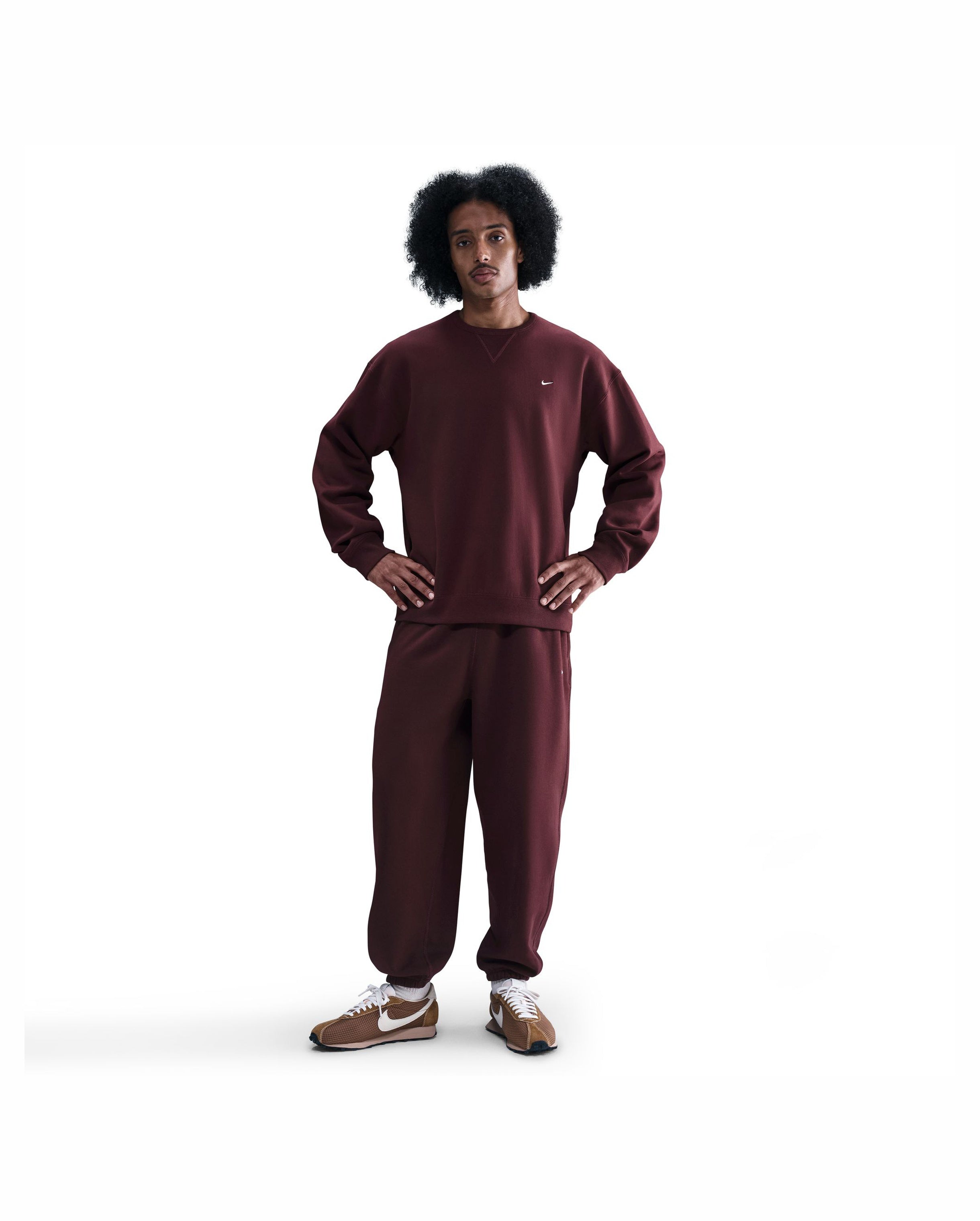 Solo Swoosh Crewneck Burgundy Crush - Starcowparis - 1