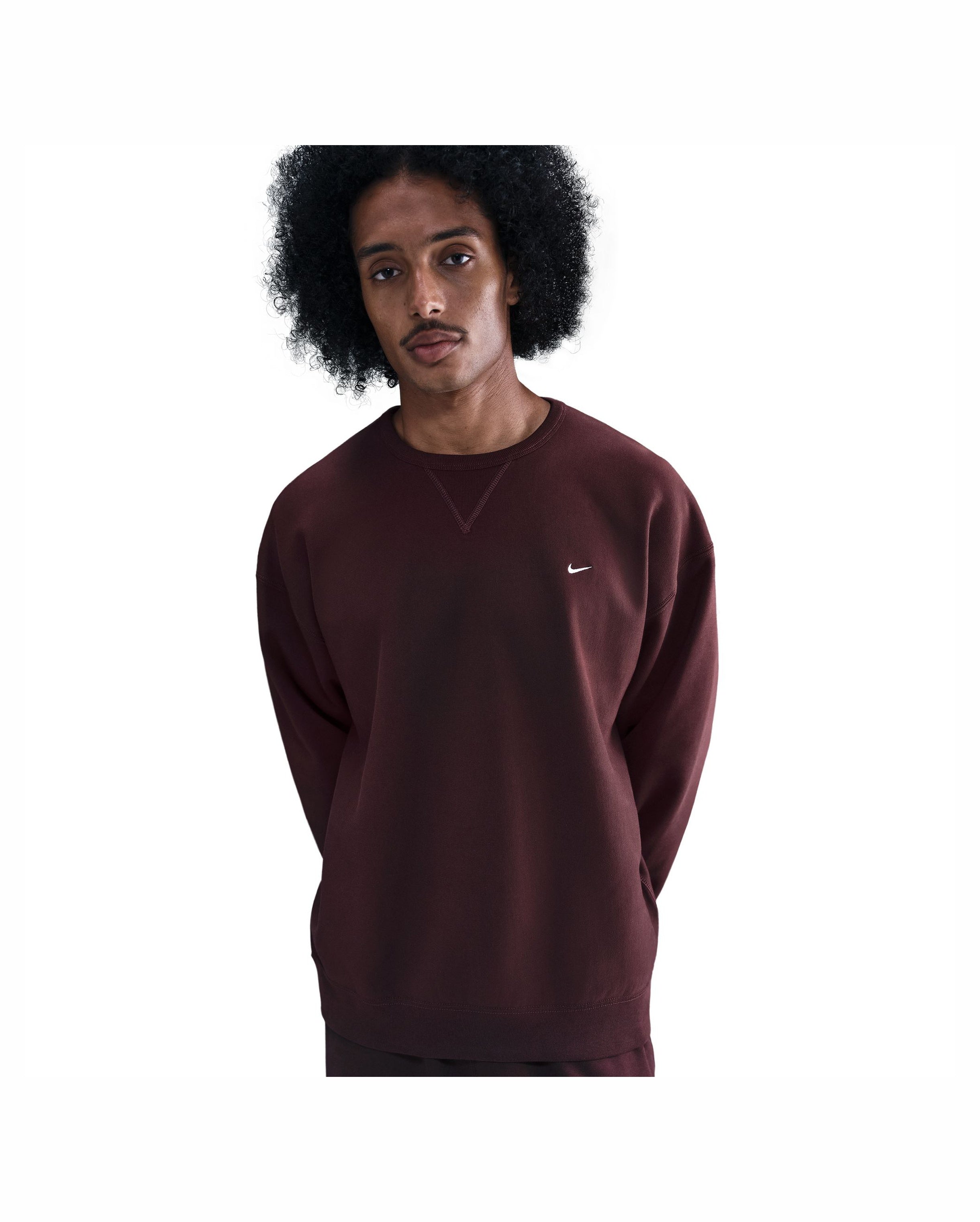 Solo Swoosh Crewneck Burgundy Crush - Starcowparis - 3