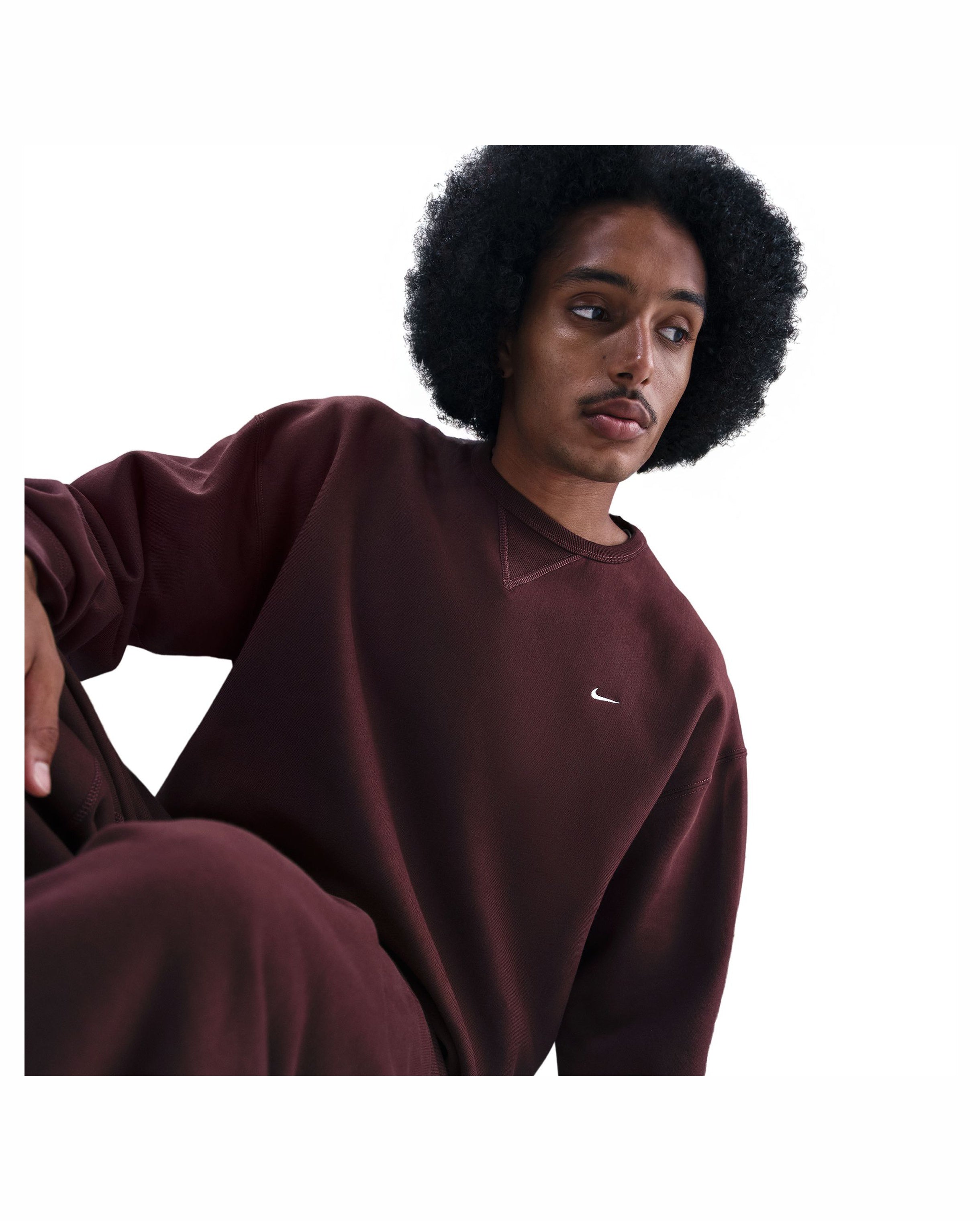 Solo Swoosh Crewneck Burgundy Crush - Starcowparis - 4