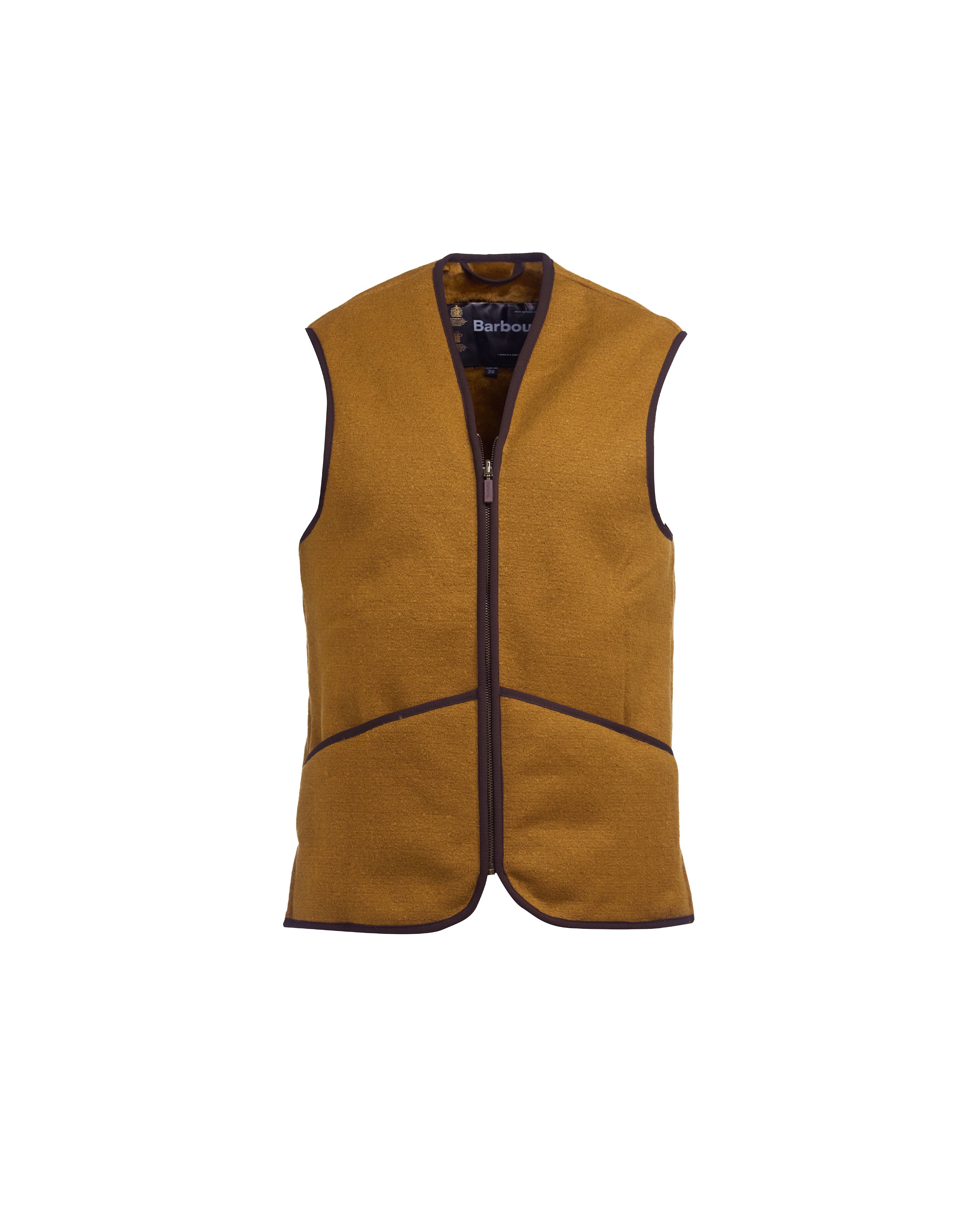 Warm Pile Waistcoat Zip In Liner Brown - Starcowparis - 1