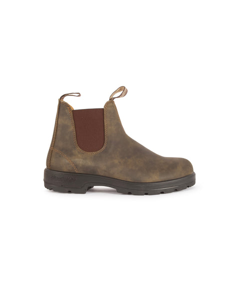 Rustic top chelsea boots