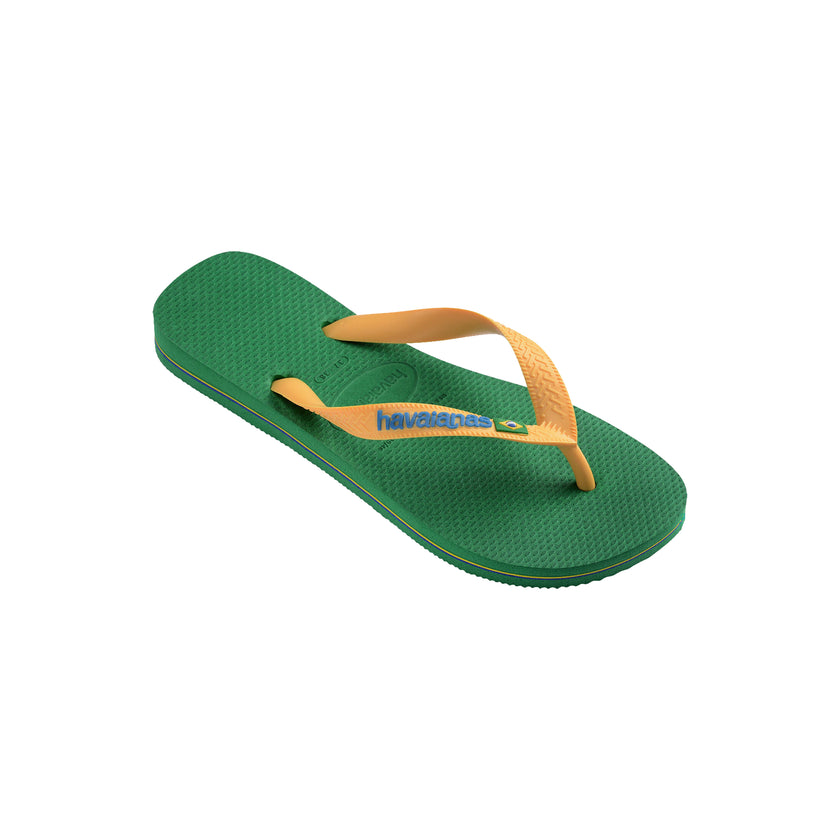 Havaianas Brasil Logo Green Yellow - 4110850-2079 - Starcow Paris ...