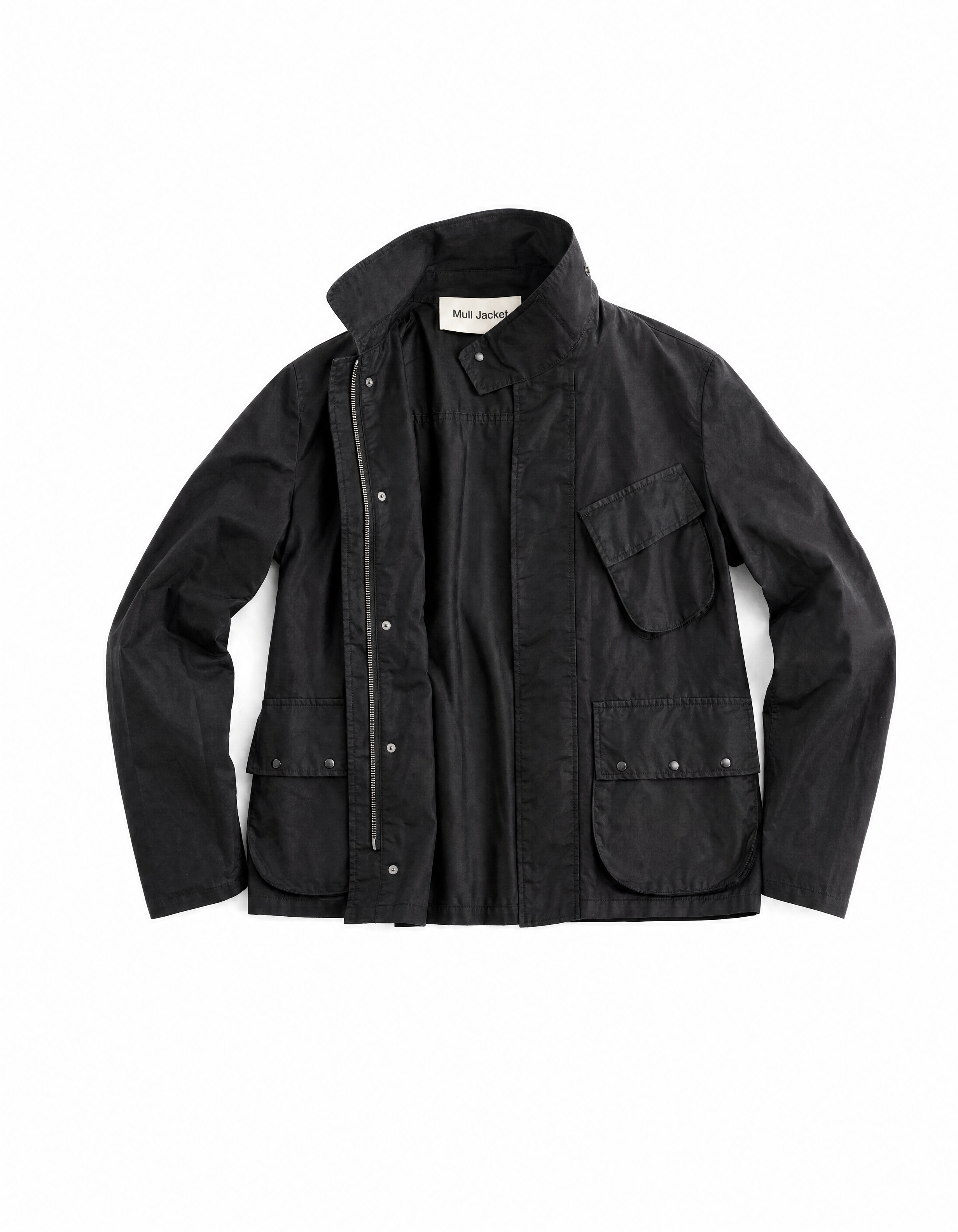 Mull Jacket Garment Dyed High Tenacity Steel Black - Starcowparis - 1