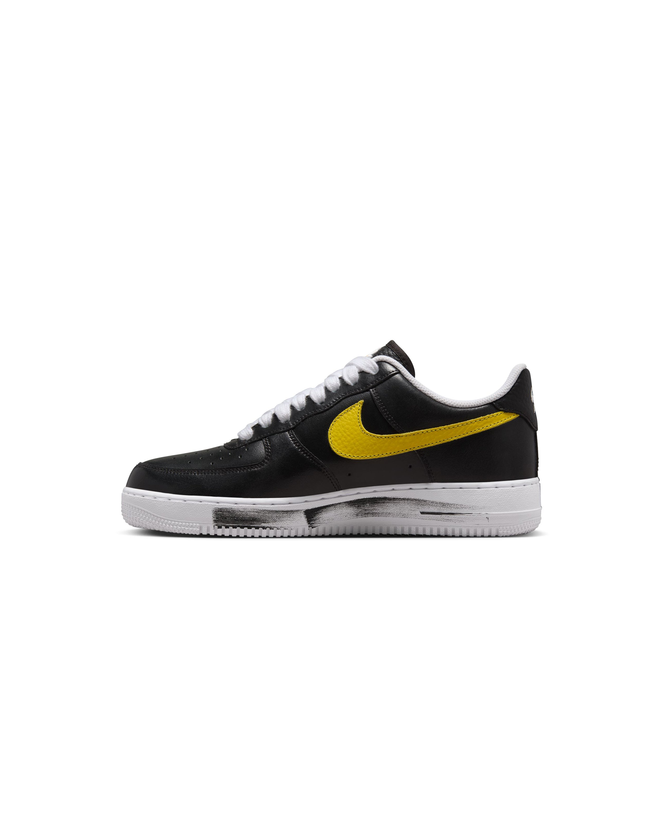 Nike air force 1 black with yellow swoosh shop