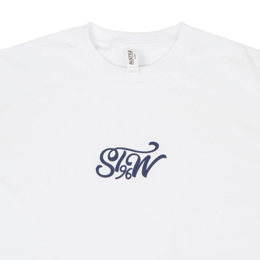 Tee White Logo Script 96 Navy | Starcowparis