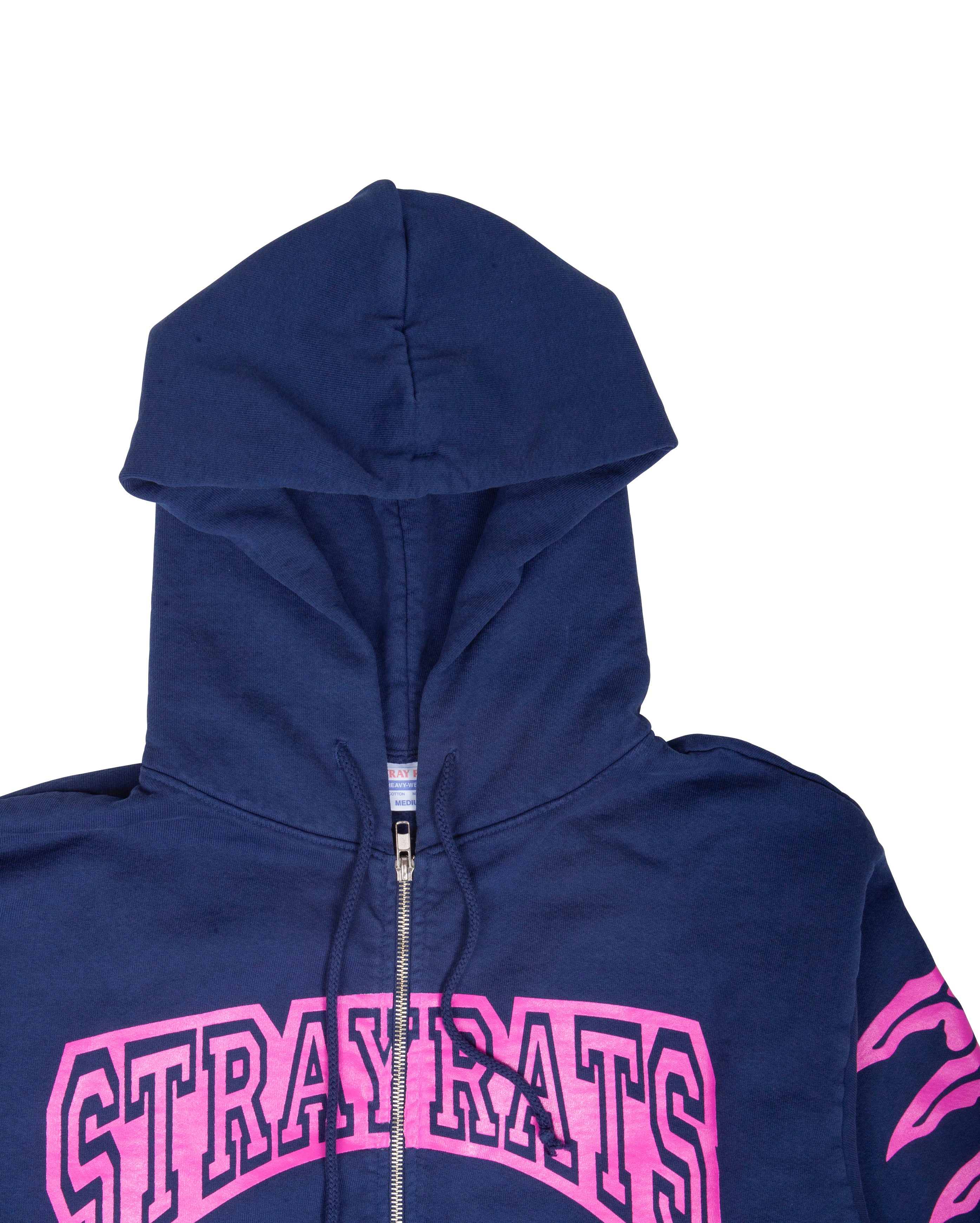 Exo Zip up Hoodie Blue