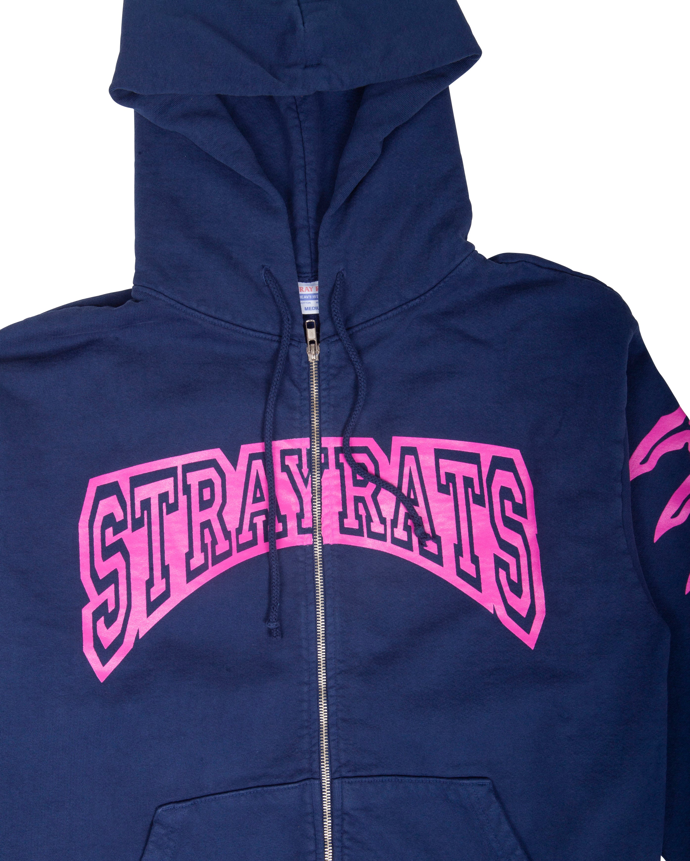 Exo Zip up Hoodie Blue