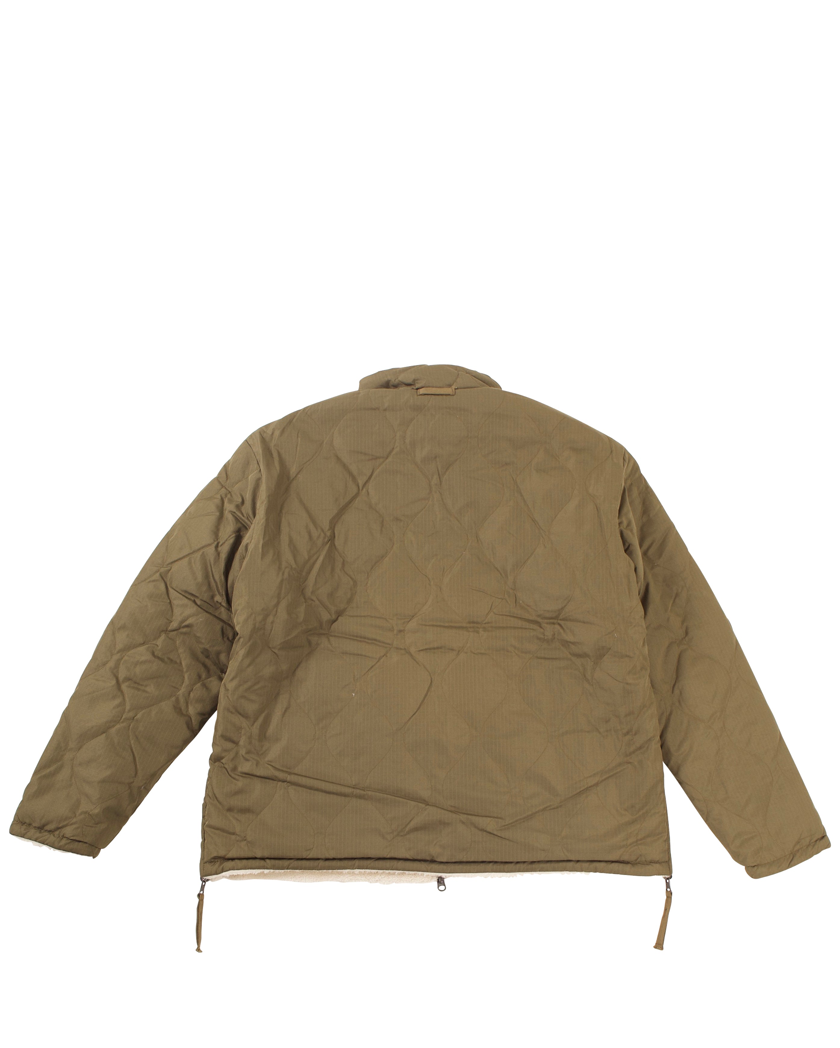 Taion Military Reversible Hi Neck Down Jacket Olive Cream TAION R102BML OLV Starcow Paris