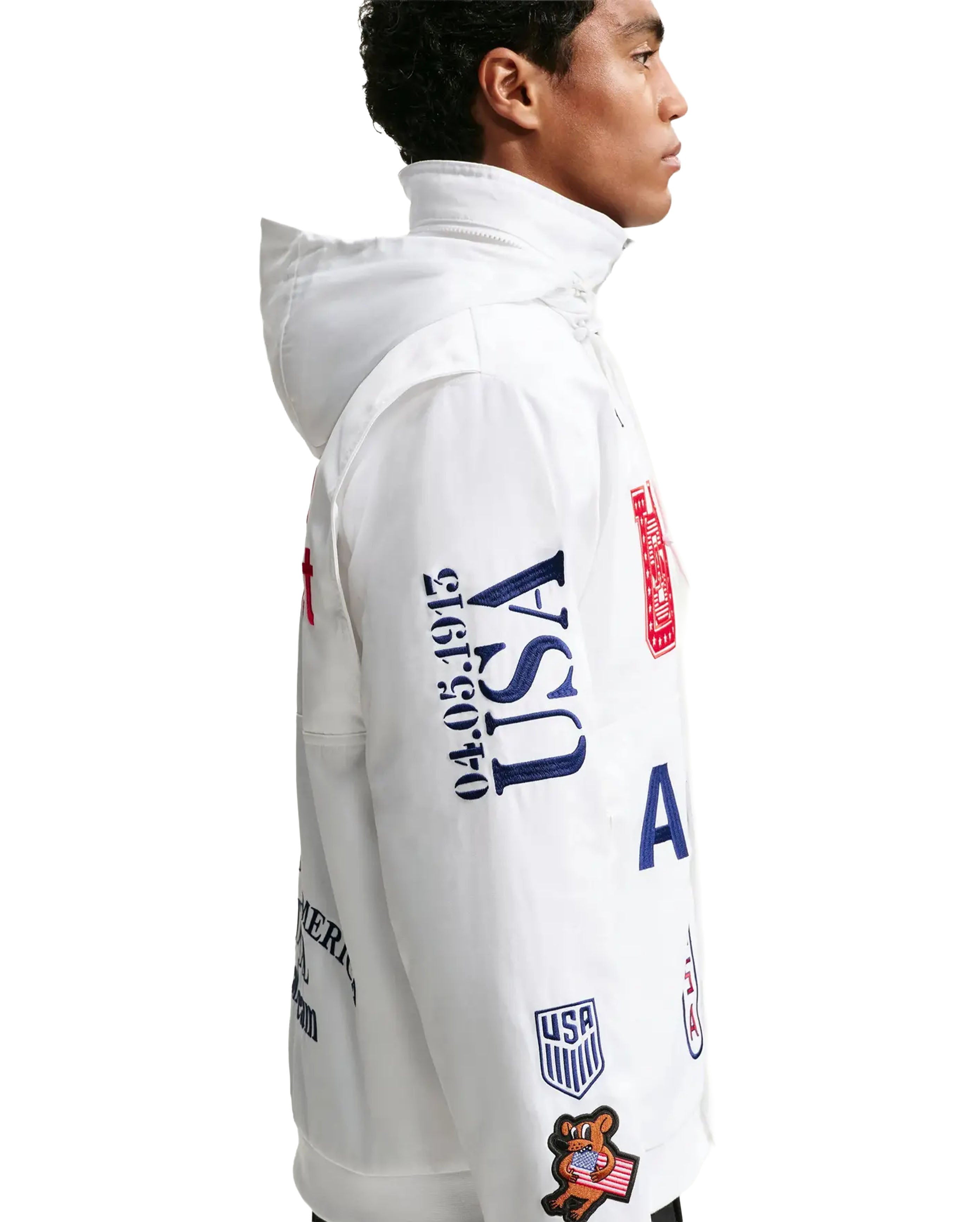 x VAA USA Woven Staff Jacket White - Starcowparis - 3